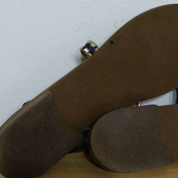 Jack Rogers Ankle Strap Leather Flip Flops Sandals Shoes - Maci - Picture 3 of 6